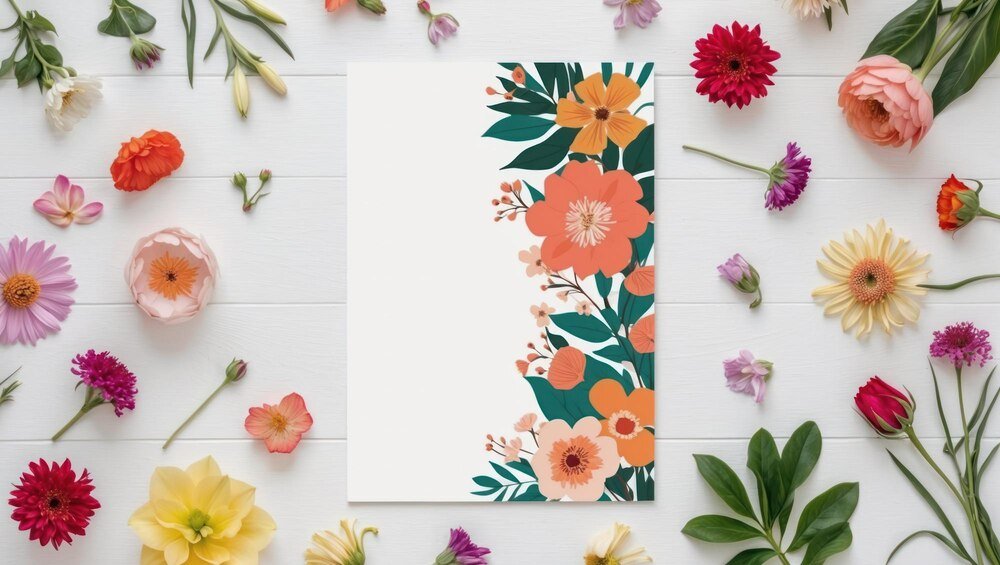 Darmowe kartki z kwiatami bez napisów do druku i udostępniania